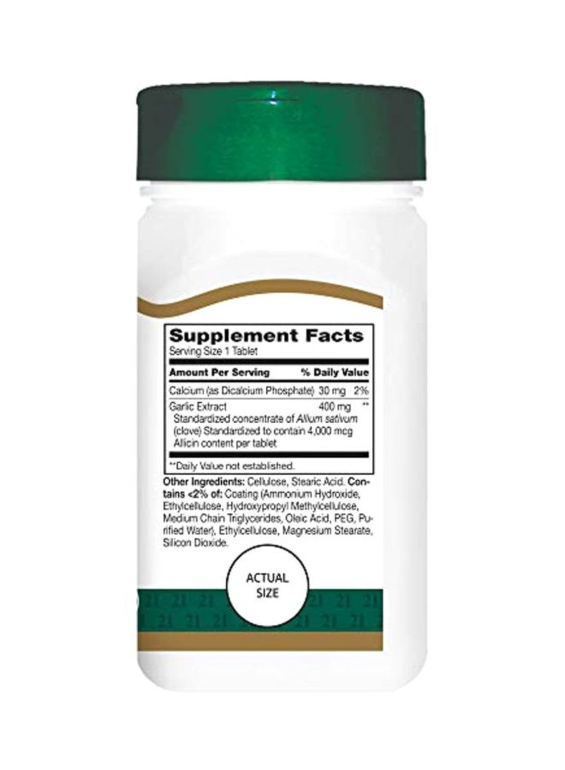 21st Century Garlic Extract - 60 Tablets - Image 4